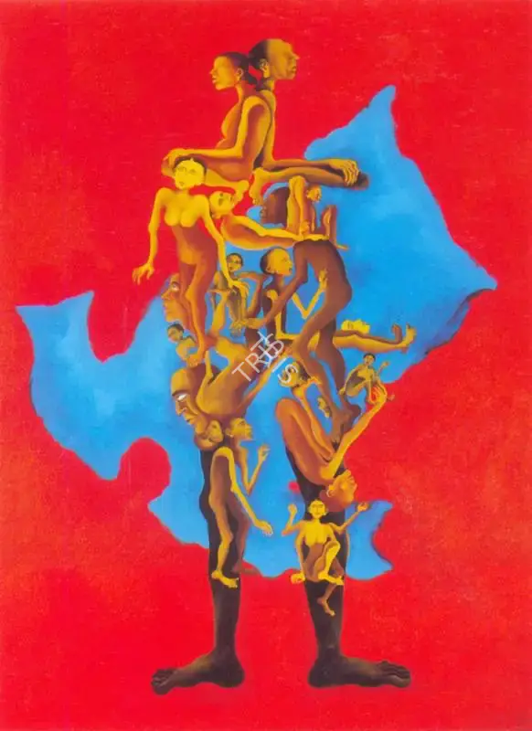 Arpana Caur (Artist), Body is just a Garment, 1993, Painting