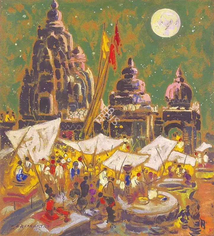 A.A. Almelkar (Artist), Untitled, 1962, Painting