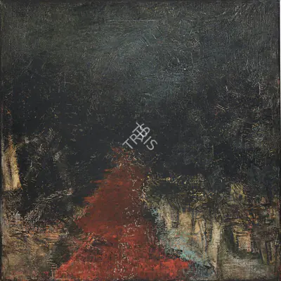 Akbar Padamsee (Artist), Untitled (Landscape), 1964, Painting