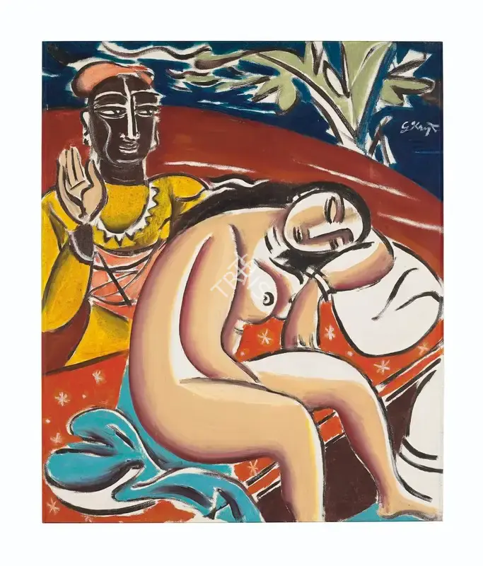 Keyt, George (Artist). Untitled, c.1970s | Painting, Ch.NeY/22.09.21, 2021 · Christie's