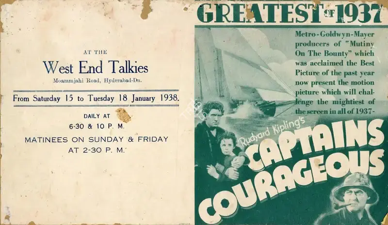 Victor Fleming (Director), Captains Courageous, 1937, Handbill