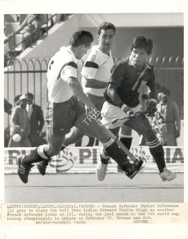 Muzammil Pasha (Photographer), Lah02C: Hockey; Lahore, Pakistan, 15Feb90, 1990, Contemporary Photograph