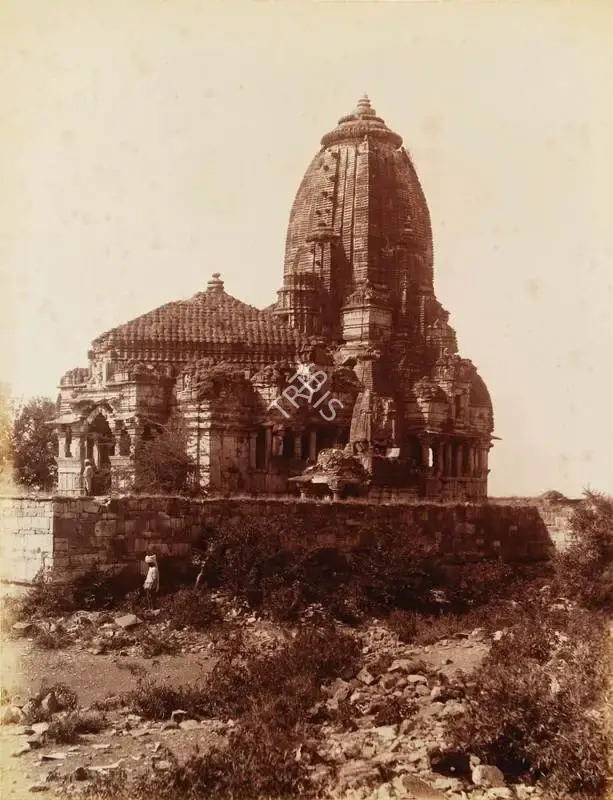 Lala Deen Dayal (Photographer), Meera Bai temple in Chittore fort, 1890, Antiquarian Photograph