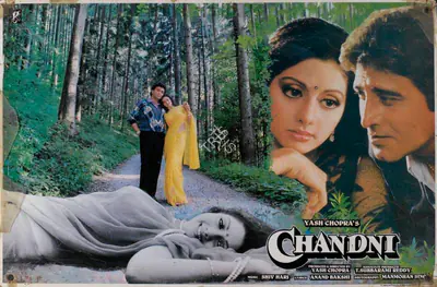 Manmohan Singh (Cinematographer), Chandni, 1989, Lobby Card