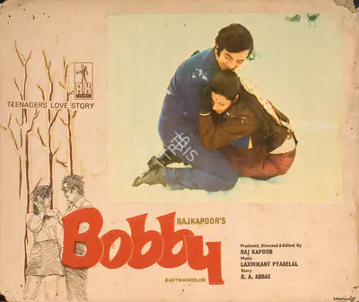 Radhu Karmakar (Cinematographer), Bobby, 1973, Photographic Still Mounted on Lobby Card