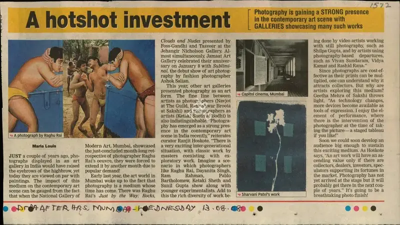 Maria Louis (Reporter), A Hotshot Investment, 2008, Newspaper Clipping