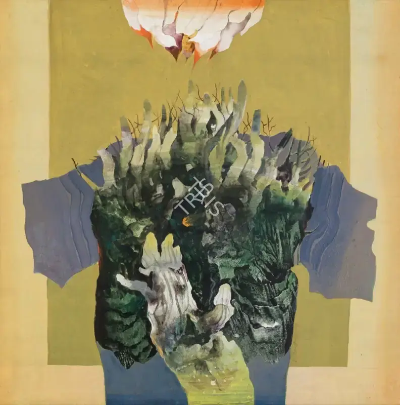 Dasgupta, Bimal (Artist). Painting II, 1991 | Painting, Sa.Onl/19.06.25, 2025 · Saffronart