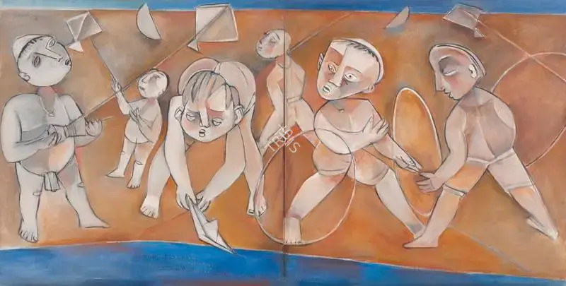 Sen, Paritosh (Artist). Untitled, 1990 | Painting, Sa.Onl/06.12.18, 2018 · Saffronart