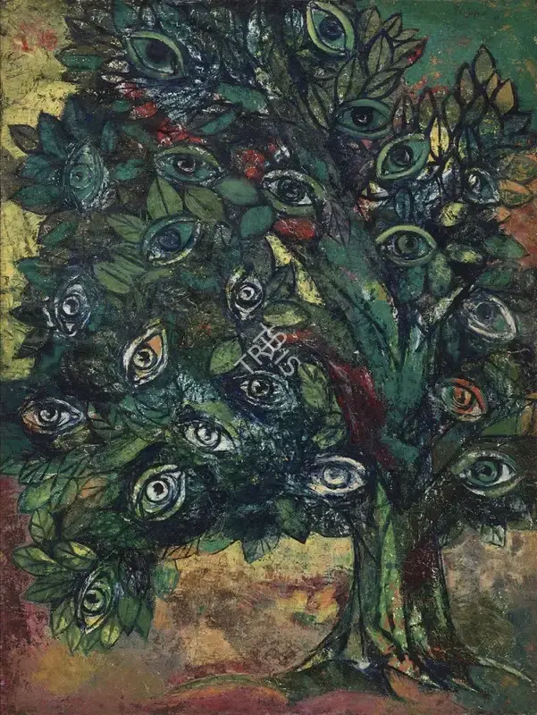 Sagara, Piraji (Artist). Untitled, 1975 | Painting, AG.Mum/21.03.24, 2024 · Asta Guru