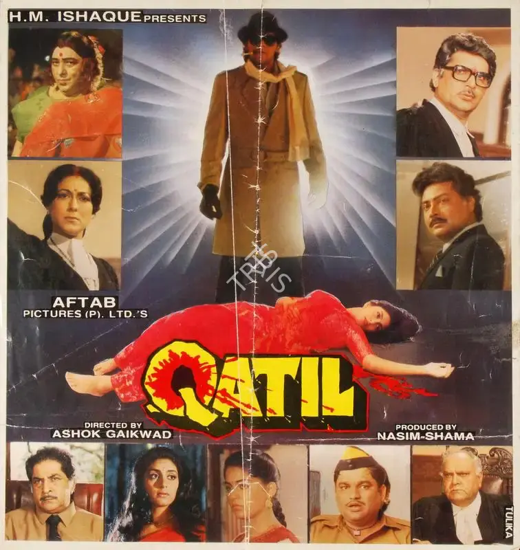 Naseem Banu (Producer), Qatil, 1988, Song-Synopsis Booklet