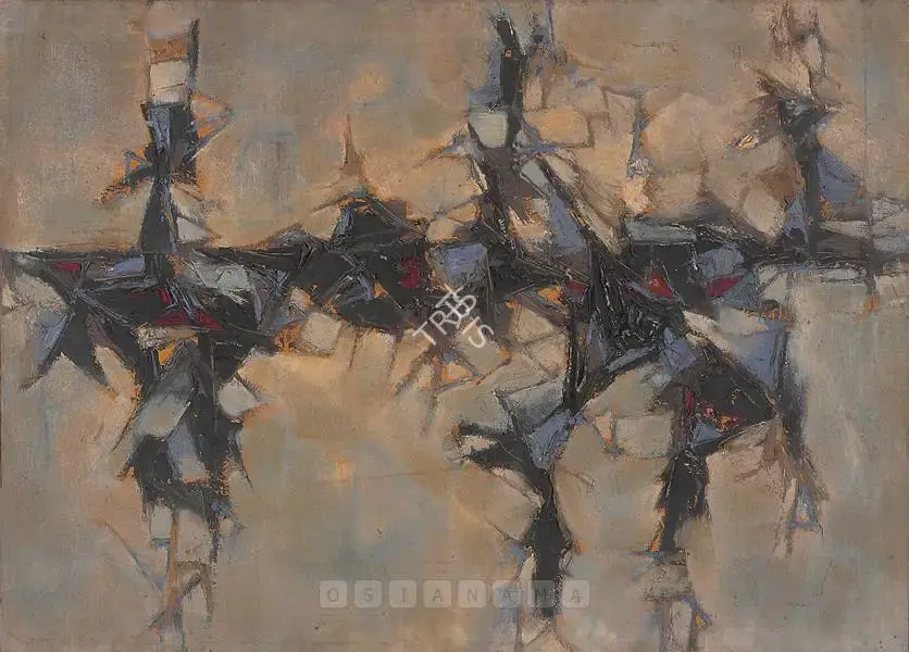 G.R. Santosh (Artist), Lake Kashmir Series, 1962, Painting