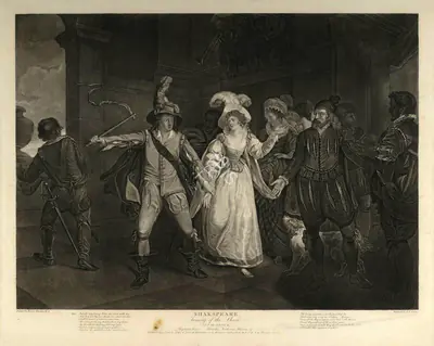 After Francis Wheatley (Artist), Taming of the Shrew, 1795, Aquatint