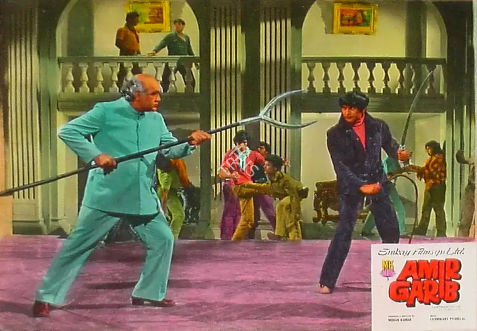 K.H. Kapadia (Cinematographer), Amir Garib, 1974, Lobby Card