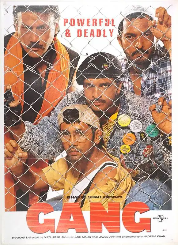 Mazhar Khan (Producer), Gang, 2000, Full Sheet Poster