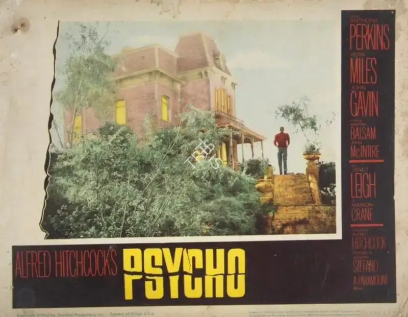 Alfred Hitchcock (Producer), Psycho, 1960, Lobby Card