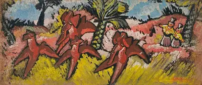 Chittaprosad (Artist), Untitled, Painting