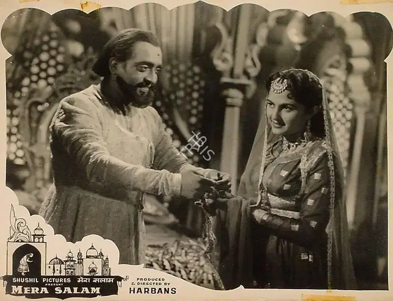 Harbans (Producer), Mera Salam, 1957, Lobby Card