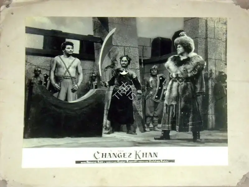 Y.D. Sarpotdar (Cinematographer), Changez Khan, 1957, Lobby Card