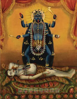Bengal School (Artist), Kali, 1910, Painting