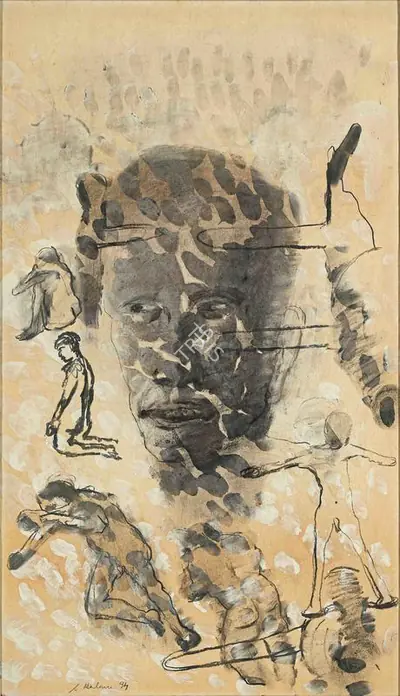 Nalini Malani (Artist), Untitled, 1994, Painting