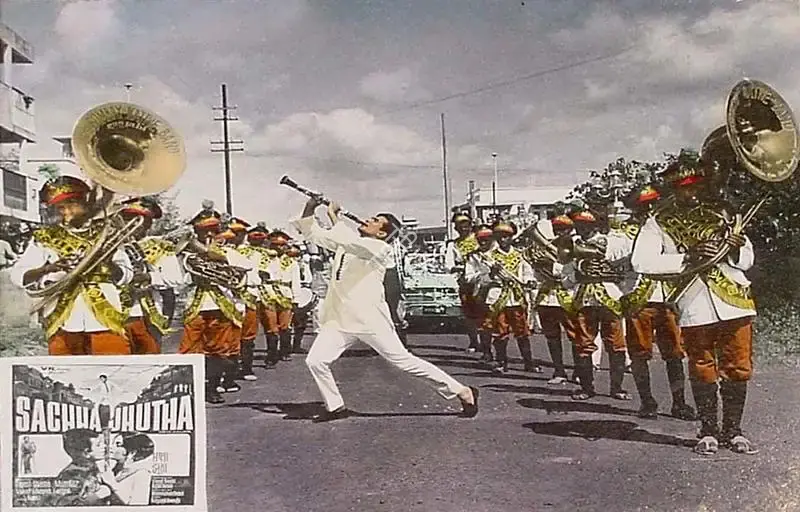Rajni Desai (Producer), Sachaa Jhutha, 1970, Lobby Card