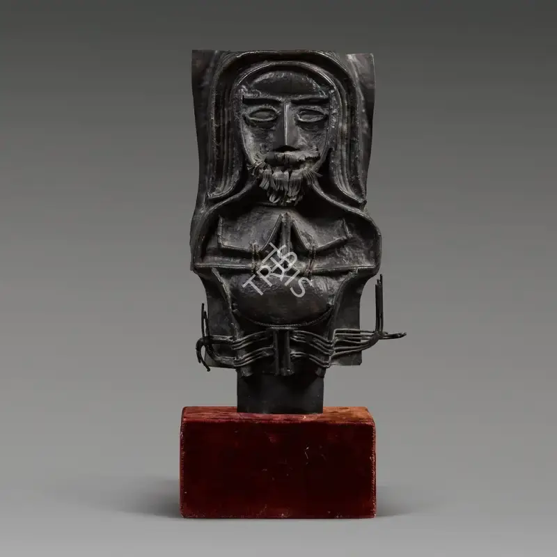 Janakiram, P.V. (Artist). Head of Christ, c.1974 | Sculpture, So.Lon/29.09.20, 2020 · Sotheby's