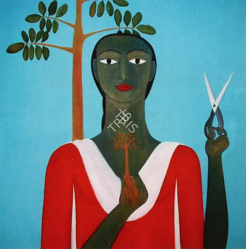 Rodwittiya, Rekha (Artist). In The Garden, 2000 | Painting, Sa.Onl/08.12.05, 2005 · Saffronart