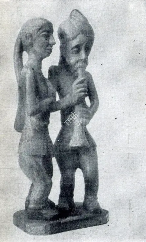 S.L. Parasher (Artist), Artist and his Muse, 1958, Sculpture
