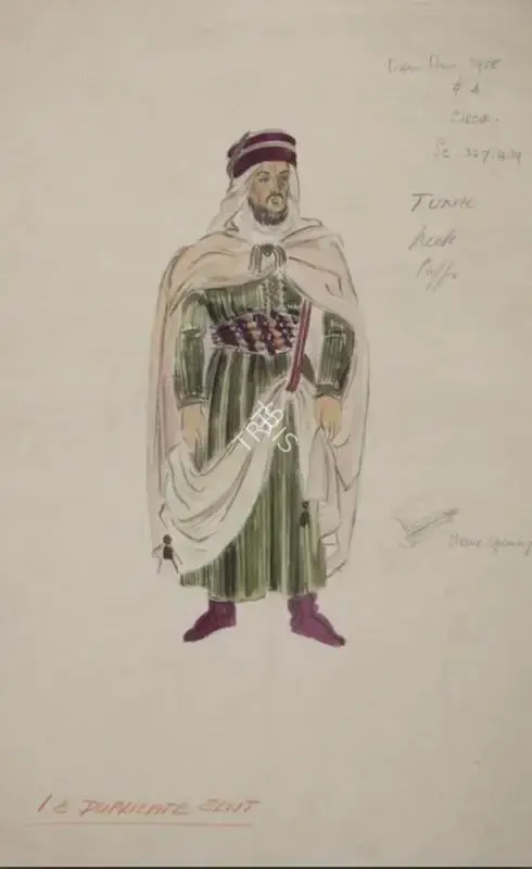 William Wyler (Director), Ben-Hur, 1959, Costume Sketch