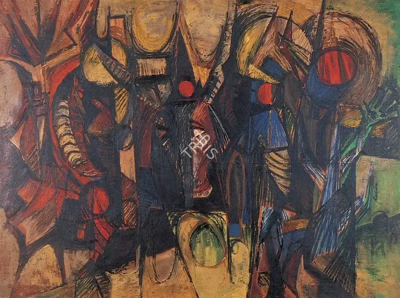 Rabin Mondal (Artist), Untitled, 1990, Painting