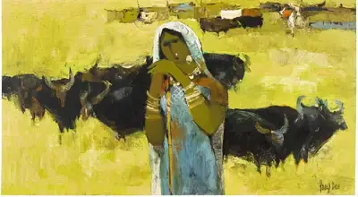 Arup Das (Artist), Untitled, Painting