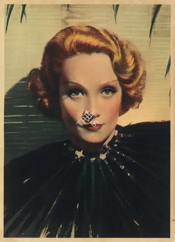 Nestle (Sponsor), Nestle (Sponsor), Stars of the Silver Screen: Marlene Dietrich | Trading Card, 1930s, Trading Card