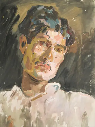 S.H. Raza (Artist), The Artist (Somnath Butt), 1948, Painting
