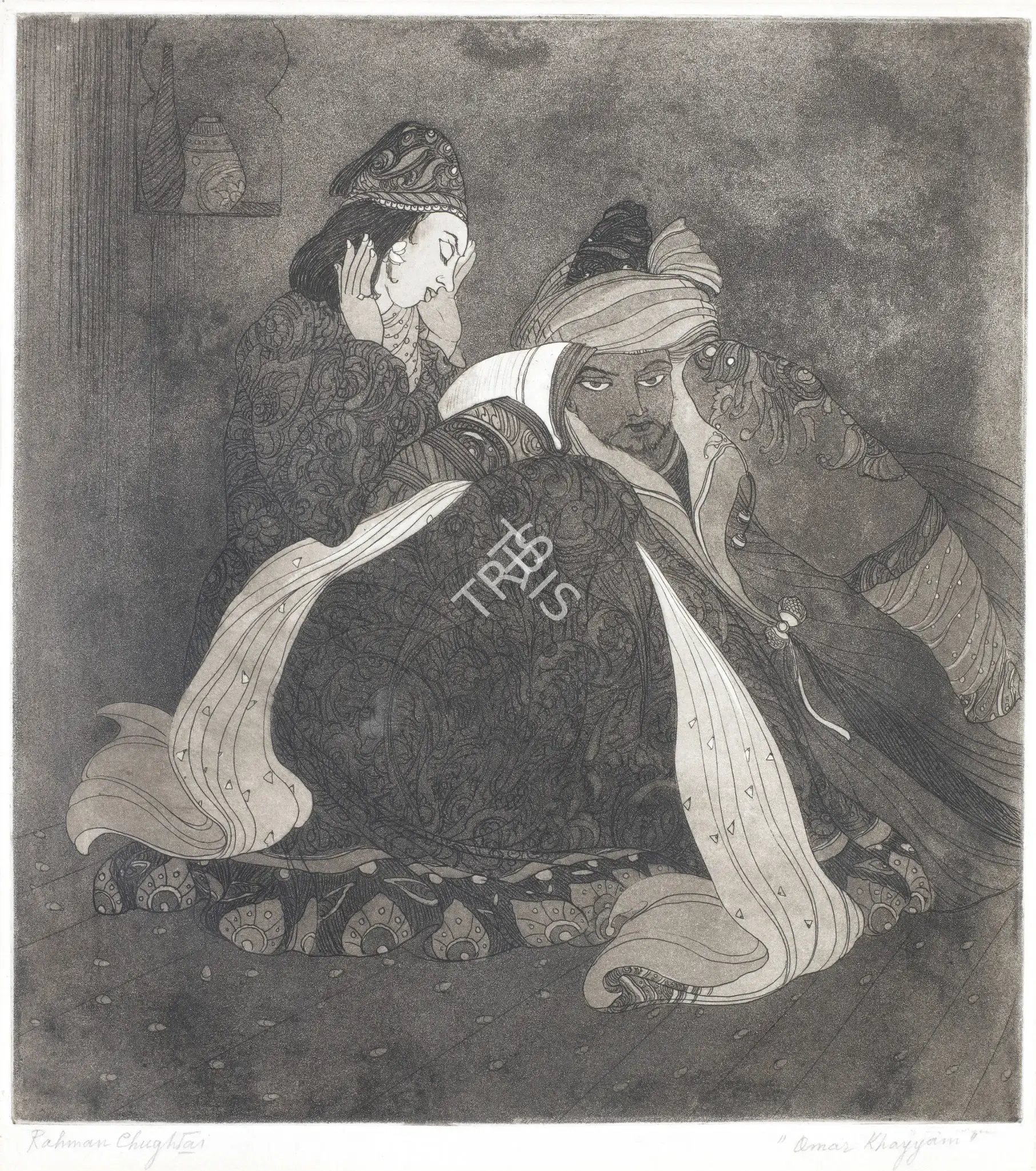 M.A.R. Chughtai (Artist), Omar Khayyam, Graphic Art