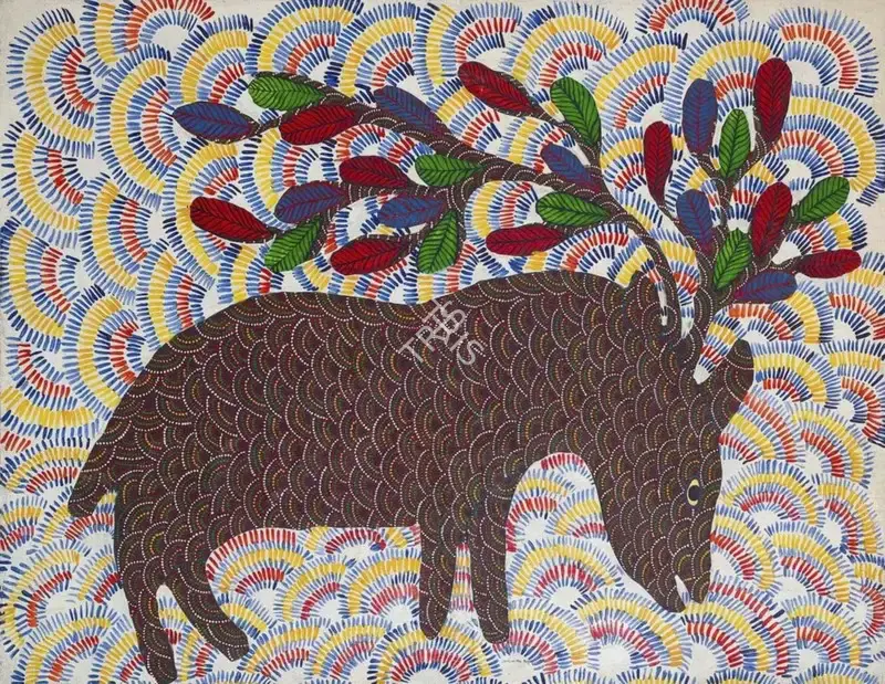 Jangarh Singh Shyam (Artist), Untitled, 1992, Painting