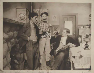 Charlie Chaplin (Director), Chase Me Charlie, 1918, Lobby card