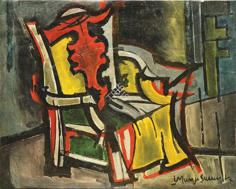 Munuswamy, L. (Artist). The Chair, 1962 | Painting, Os.Mum/19.06.15, 2015 · Osian's