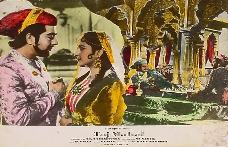 A.K. Nadiadwala (Producer), Taj Mahal, 1963, Lobby Card