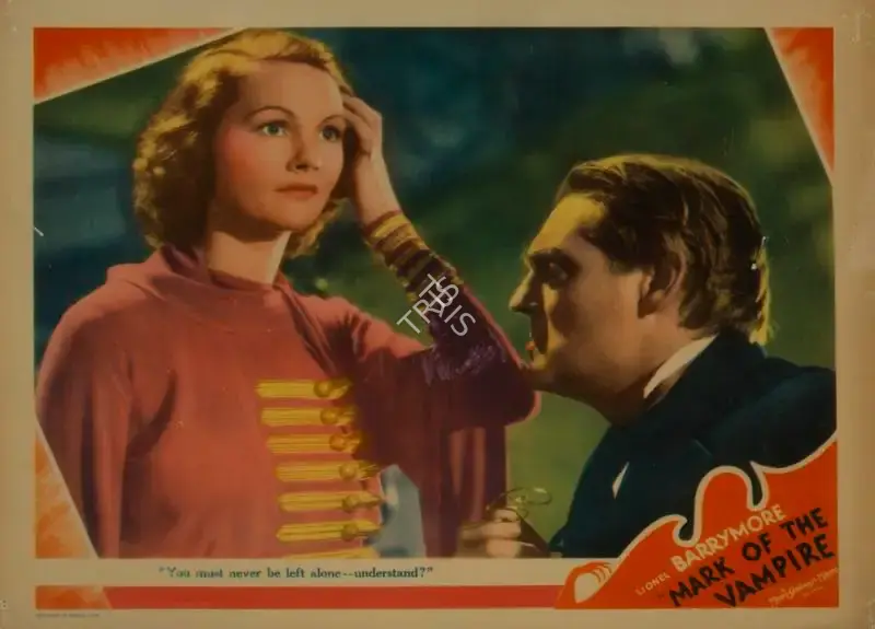 Tod Browning (Producer), Mark of the Vampire, 1935, Lobby Card