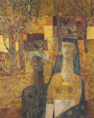 Ali, J. Sultan (Artist). Cage Birds, 1962 | Painting, Ch.NeY/13.09.17, 2017 · Christie's