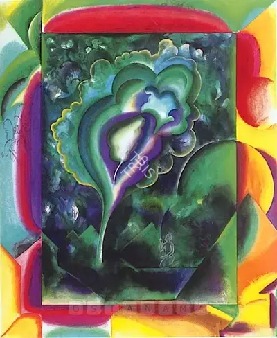 G.M. Sheikh (Artist), Untitled, 1997, Painting