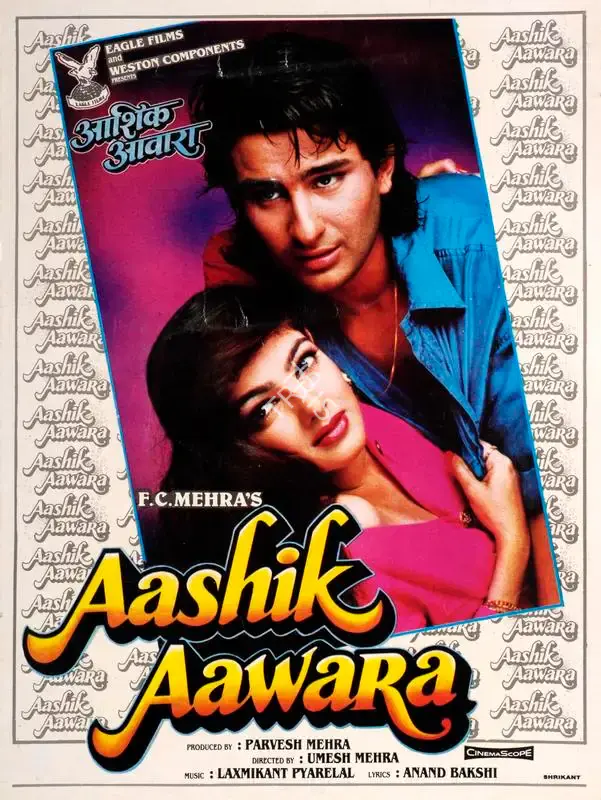 Parvesh Mehra (Producer), Aashik Aawara, 1993, Song-Synopsis Booklet