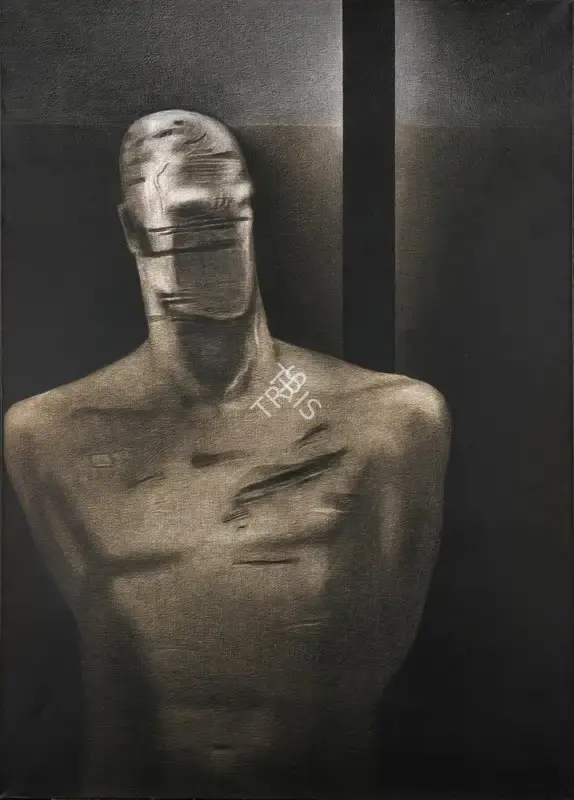 Broota, Rameshwar (Artist). Prisoner of War, 1987 | Painting, So.Lon/07.10.14, 2014 · Sotheby's
