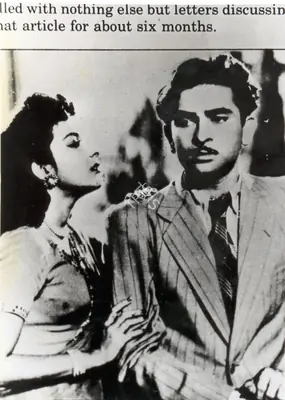 Faredoon A. Irani (Cinematographer), Andaz, 1949, Photographic Still