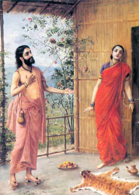 Raja Ravi Varma (Artist), Ravana in the Guise of a Holyman, 1895, Painting