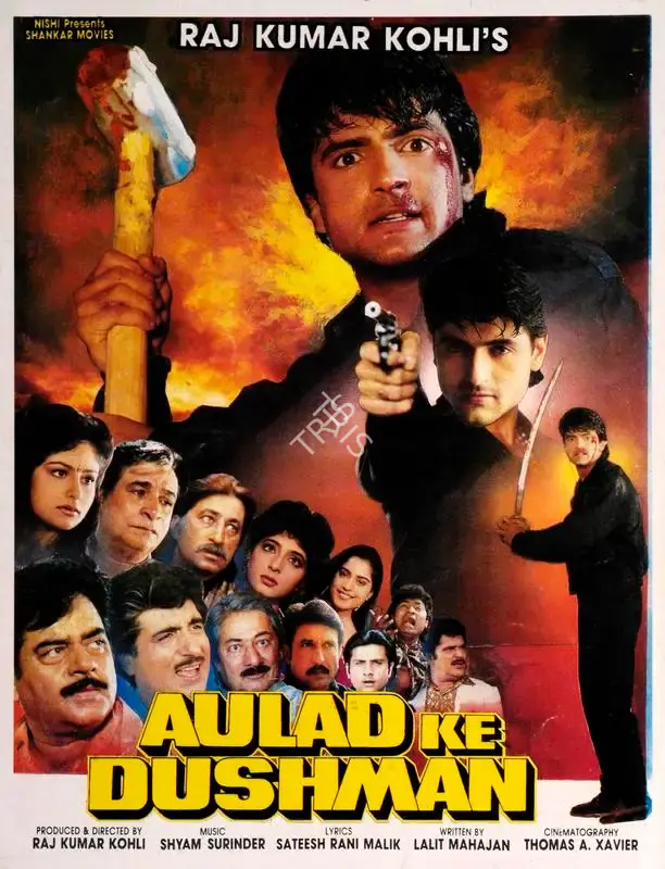 Raj Kumar Kohli (Producer), Aulad Ke Dushman, 1993, Song-Synopsis Booklet