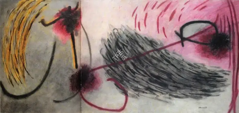 Rajendra Dhawan (Artist), Repetitive Breathing, 1969, Painting