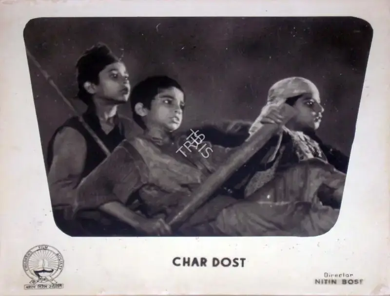Nitin Bose (Director), Char Dost, 1956, Lobby Card