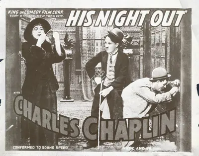 Harry Ensign (Cinematographer), His Night Out, 1915, Lobby Card