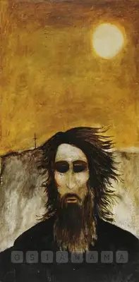 Anjolie Ela Menon (Artist), The Prophet, Painting